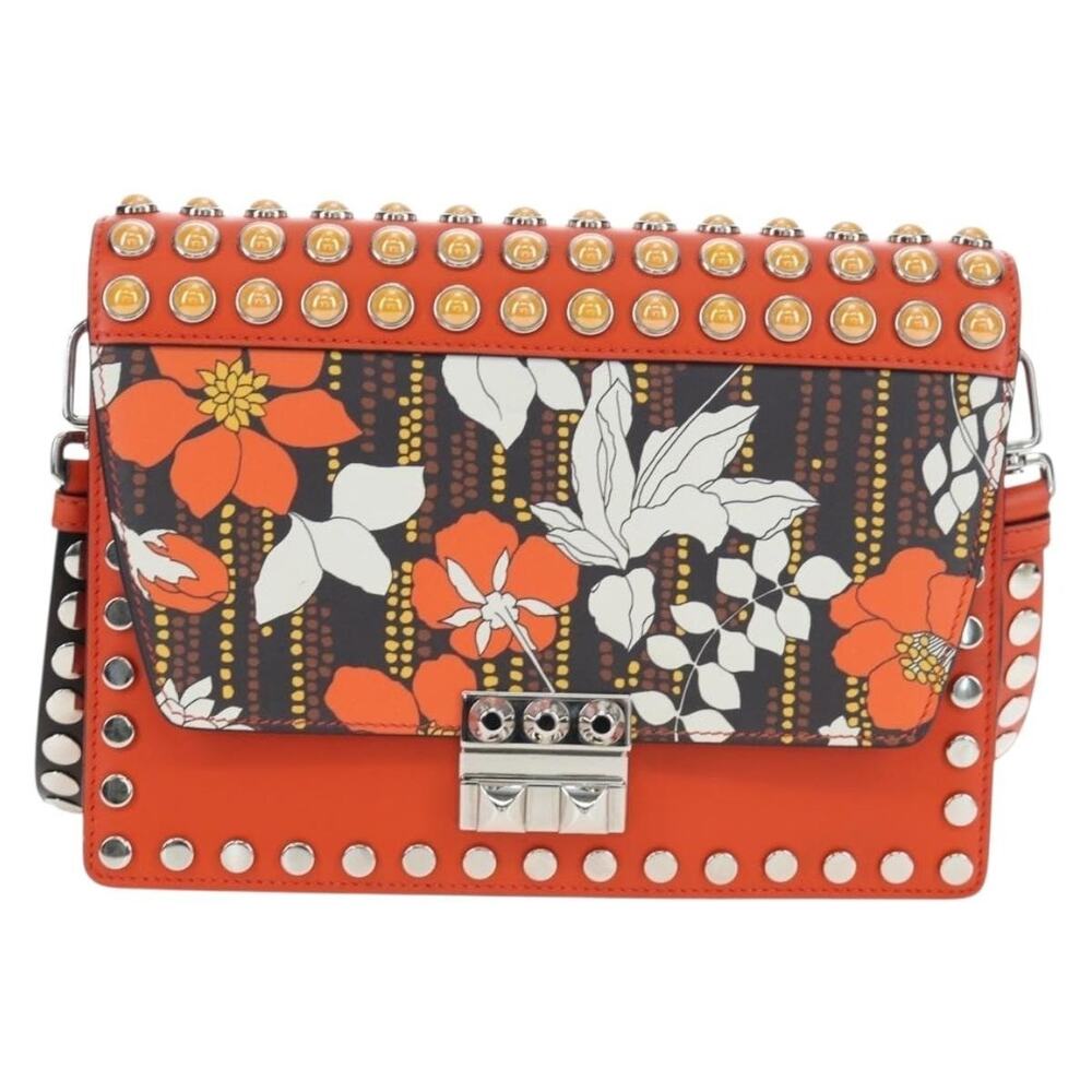 Prada Saffiano Galleria Shoulder Bag Orange